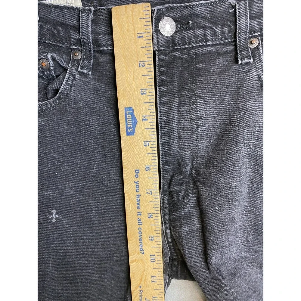 Levi's 502 Premium Men's Jeans 33x34 Black Denim Straight Fit